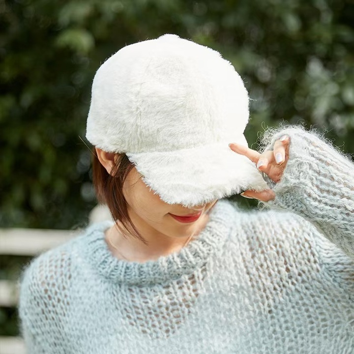 Sapca dama, alb, 54-59cm, plus