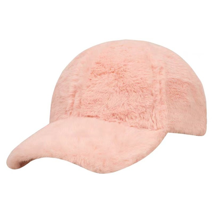 Sapca dama, roz, 54-58cm, calduroasa, respirabila, plus