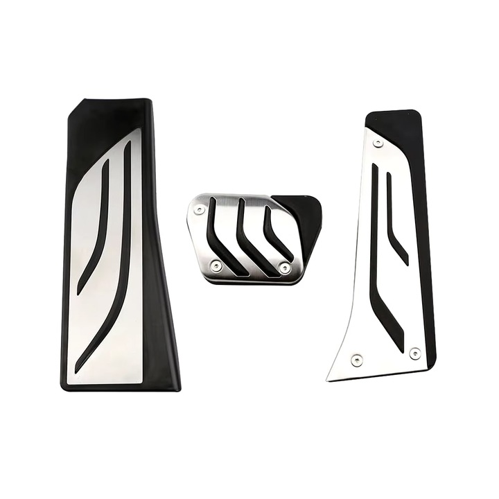 Set 3 Ornamente Pedale Aluminiu pentru Cutie Automata compatibile cu BMW SERIILE E si F, E90 E91 E92 E93 E88 E82 F20 F21 F30 F31 F34 F32 F36