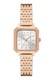 ARMANI EXCHANGE, Set de ceas analog si bratara, Auriu rose