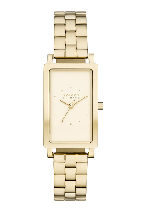 Skagen, Ceas din otel inoxidabil cu trei indicatoare, Auriu