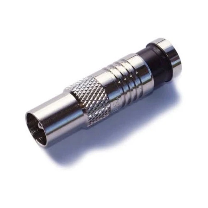 Apa TV csatlakozó (dugó) kompressziós, 7 mm, gumi tömítéssel RG6 75 Ohm kábelhez