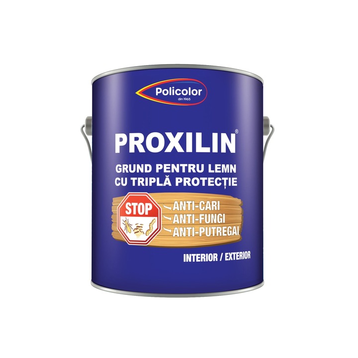 Grund lemn Policolor Proxilin, tripla protectie, 4 L