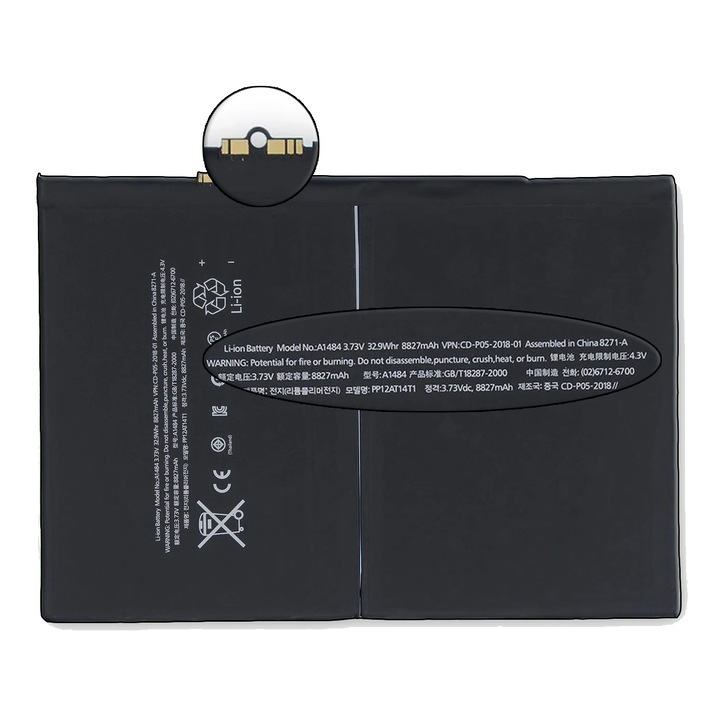 Baterie iPad 6, 8827mAh, original, 3.73V, Tradebit