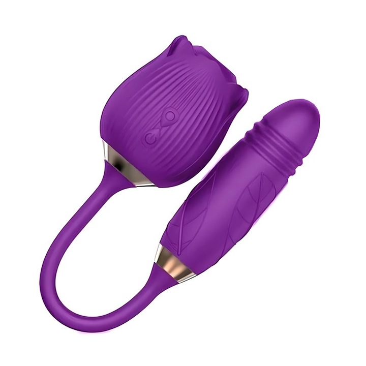 SGB II vibrátor, lila, szilikon, 100% vízálló, mágneses töltés, ergonomikus kialakítás