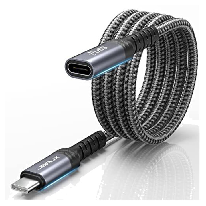 Cablu JSAUX USB-C tata la USB-C mama 100W/5A 1M