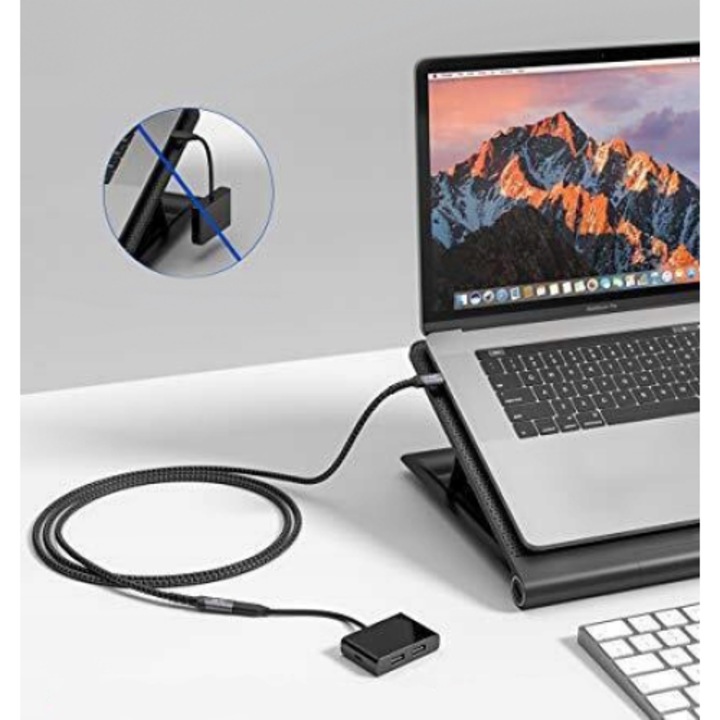 JSAUX USB-C apa-USB-C csatlakozókábel 100W/5A 1M