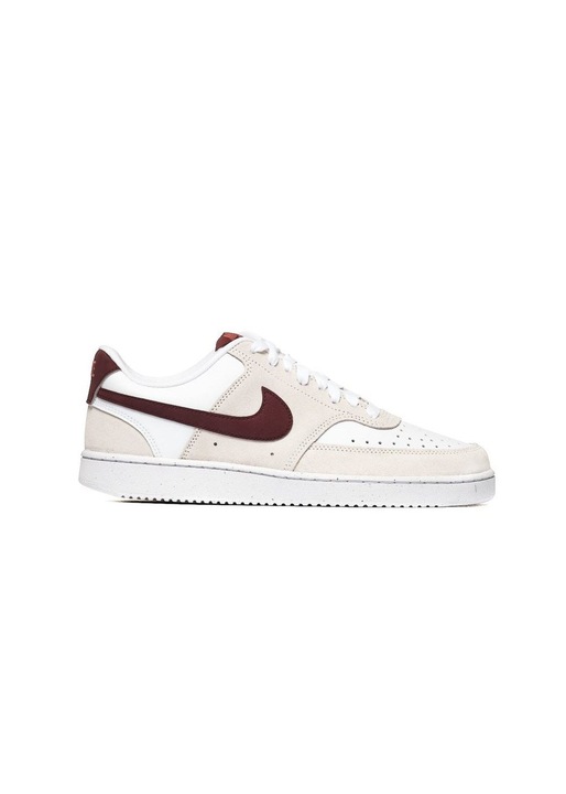 Nike, Court Vision sneaker nyersbőr részletekkel, Fehér/Bézs