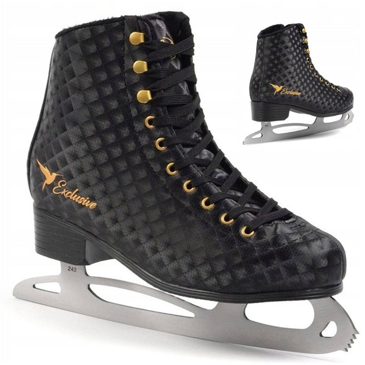 Sportcipő, SMJ, acél figurák, szintetikus, fekete, 42