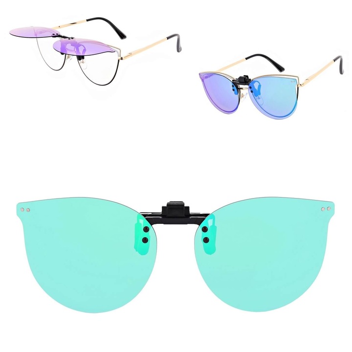 Ochelari de soare polarizati pentru ochelari de prescriptie pisici NA-183B, verzi