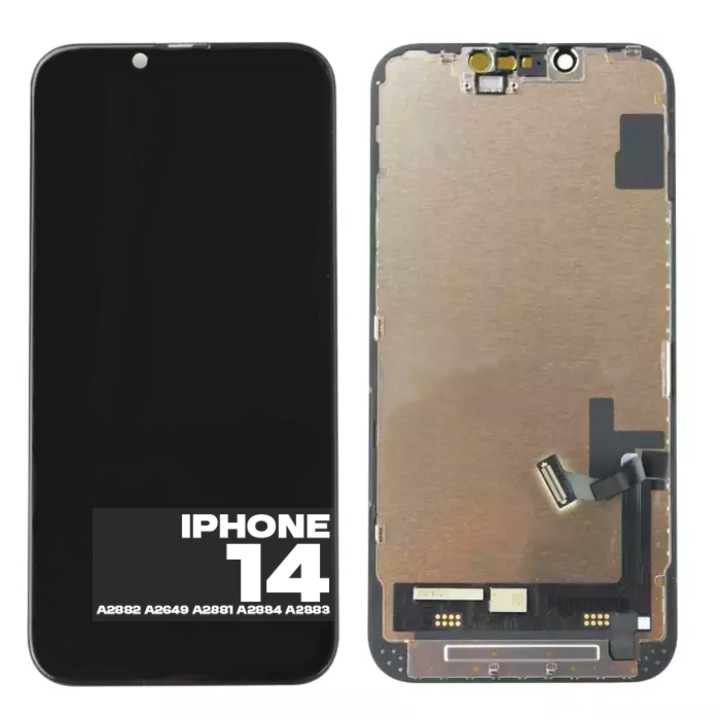 LCD сензорен дигитайзер за iPhone 14, черен, 6.10"