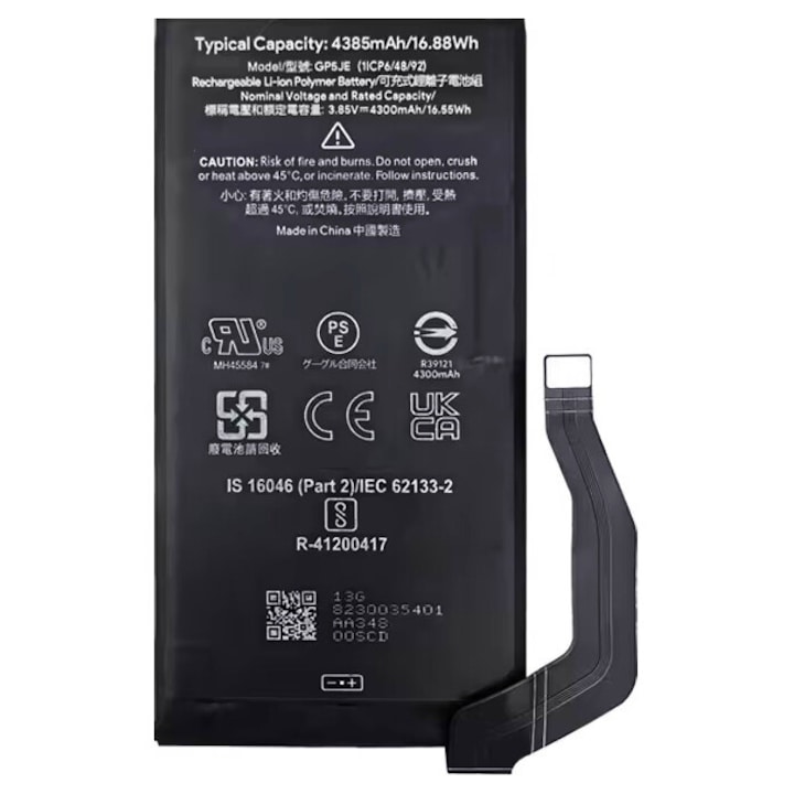 Baterie Google Pixel 7A, 4385mAh, 3.85V, set banda montare