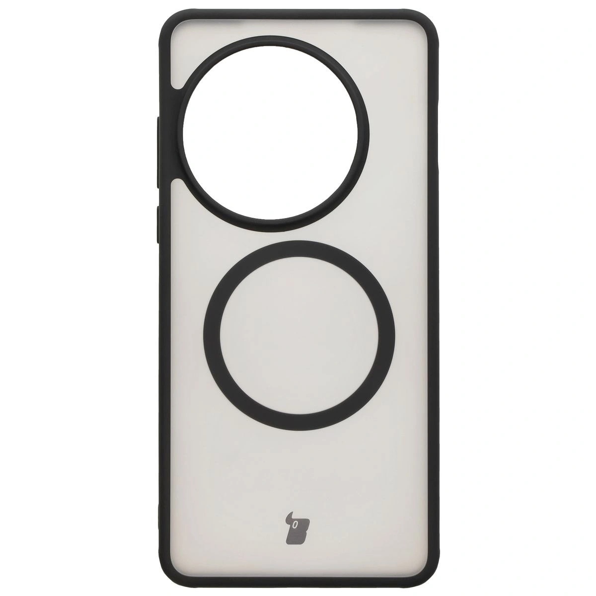 Husa telefon, Bizon, MatteO pentru OnePlus 13, negru, TPU + PC, protectie completa, inel magnetic integrat