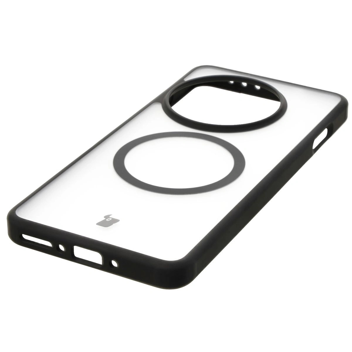 Husa telefon, Bizon, MatteO pentru OnePlus 13, negru, TPU + PC, protectie completa, inel magnetic integrat