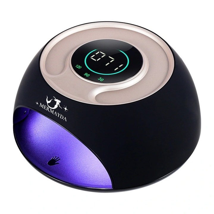 Lampa unghii UV LED Profesionala 120W, Mermayda, Model Sofia, Negru