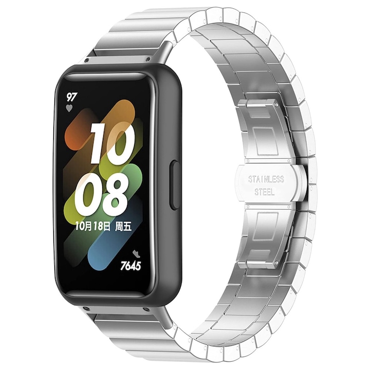 Curea ONSG® pentru Garmin Fenix 3/3 HR/5X/5X Plus/6X/6X Pro/7X/7X Pro Solar, J81, Otel, Ajustabila, Silver