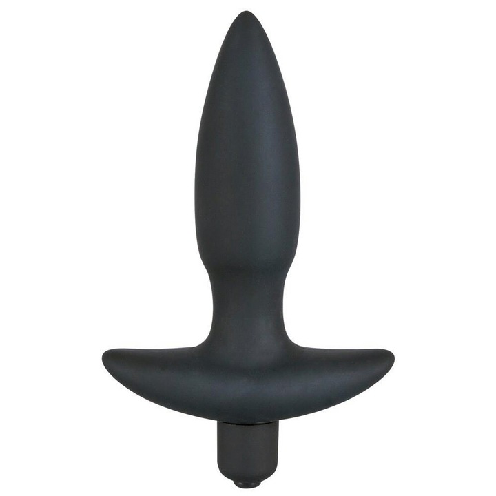 Black Velvets vibrációs anális dugó, 5 mód, vízálló, 13cm