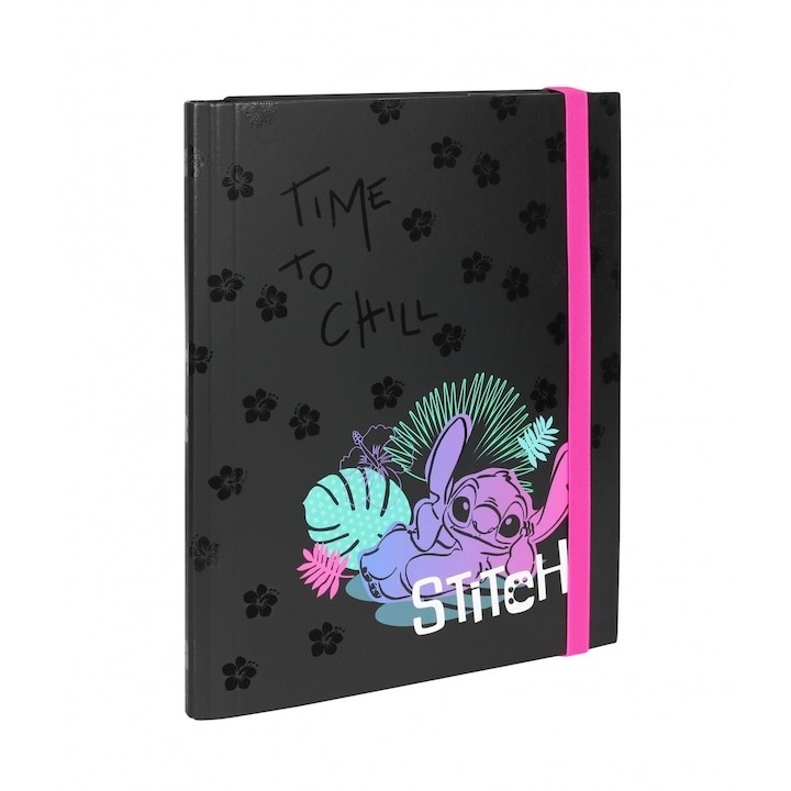 Папка А4 с ластик Disney Black, PATIO, 255x310x28мм