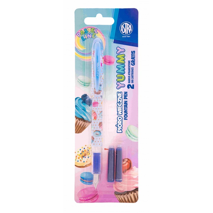 Tinta toll, Astra Pastel Line, 2 utántöltő, 70x210mm