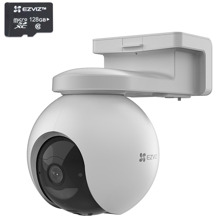 Camera de supraveghere EZVIZ EB8 4G, 3MP, cu card microSD 128GB