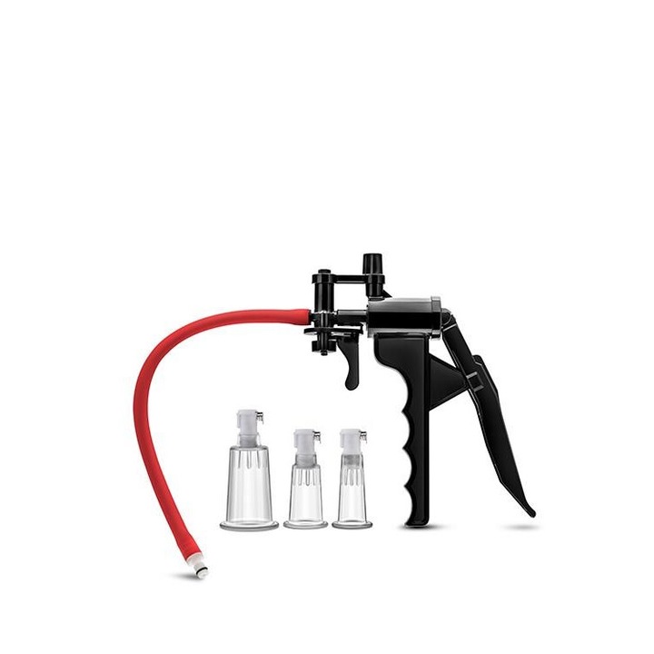 Секс помпа Blush Temptasia, Система за помпане на клитора, 3 цилиндъра, Различни размери