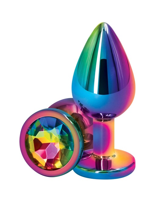 NS Novelties Anális játék, többszínű, 8x3,4x3,4 cm, alumínium, vízálló