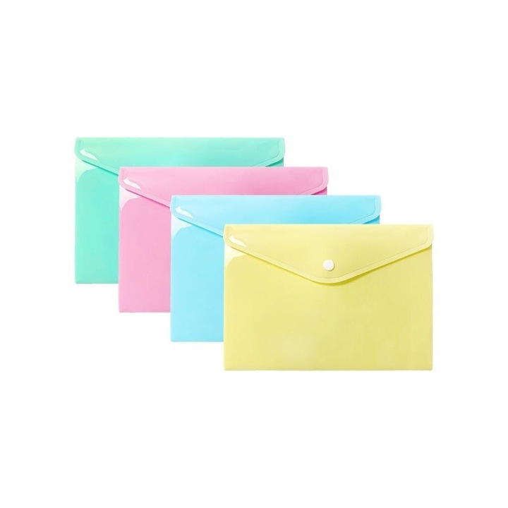 Plic A5 PP pastel (10 buc)