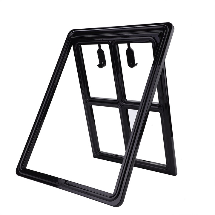 Вратичка за домашни любимци, Пластмаса, Черна