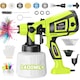 Pistol electric de pulverizat vopsea, Folixs®, 800 W, 3 moduri de pulverizare, Debitul vopselei reglabil 0-1200 ml/min, Latime de stropire reglabila, vas 1400ml, 6 duza vopsele, Usor de curatat, Verde