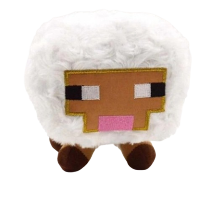 Плюшена играчка овца Minecraft, Veliumcraft, 16 см, пухкава, за деца, бяла