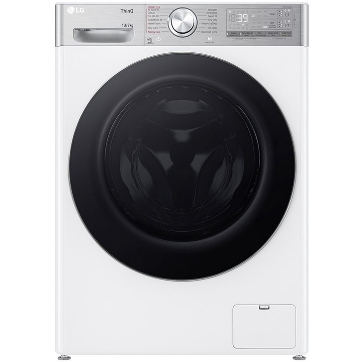 Пералня със сушилня LG F4DR913P3WA, 13 кг пране, 7 кг сушене, 1400 об/мин, Бял