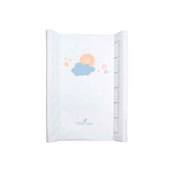 Kemény aljú pelenkázószőnyeg Tega Baby, ágynak is szánt, Meteo 50/70cm, Nap