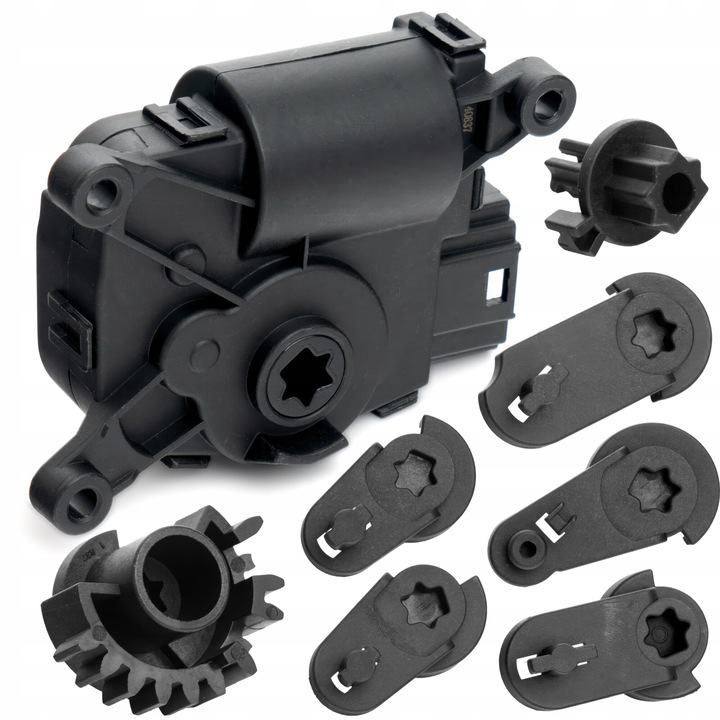 Autó Fűtés és Klíma Ventilátor Motor, AWParts, 1K0907511C Utastér Ventilátor, 7 Rögzítési Pont, Műanyag, Fekete