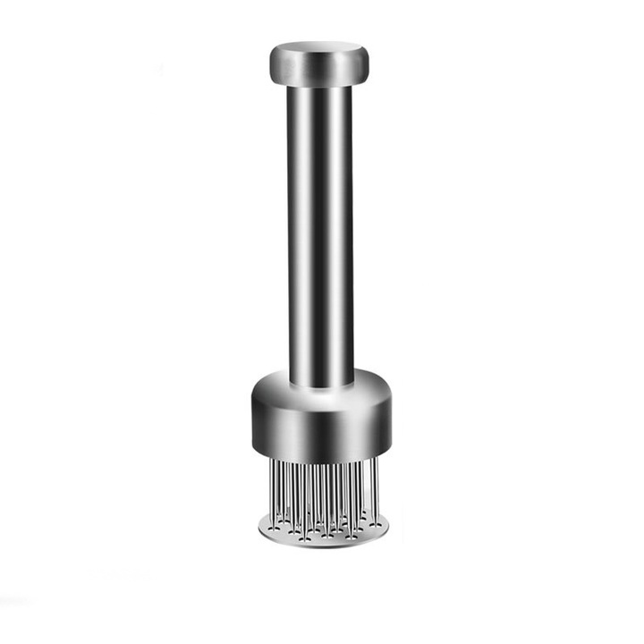 Instrument de fragezire a carnii Hokretme, 21 ace, inox, pentru friptura, marinare