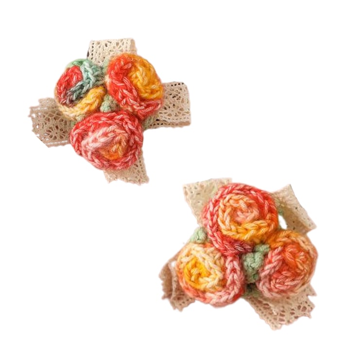 Set de 2 bentite de par, tesute manual, multicolore