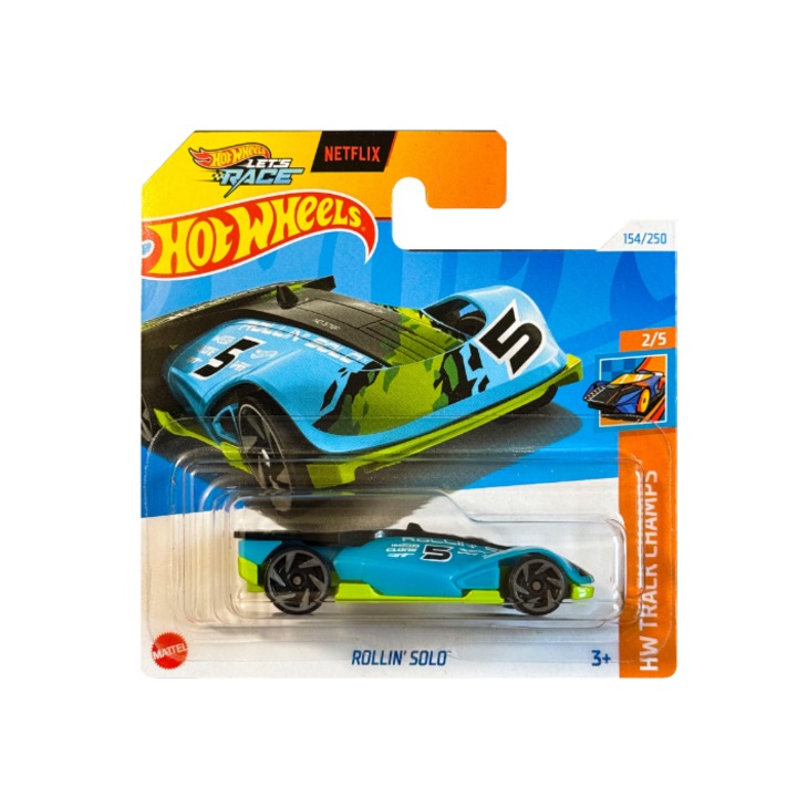 Hot Wheels Metallic Car, Rollin Solo, 1:64, kék