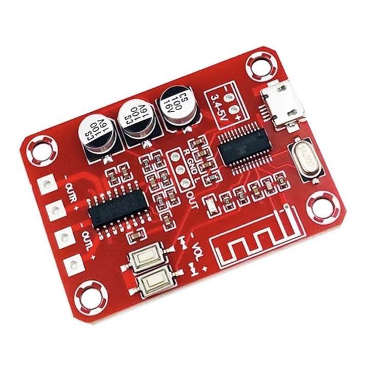 MP3 dekóder 2x5 W-os sztereó hangerősítővel és Bluetooth-al, PAM8403, XH-A251