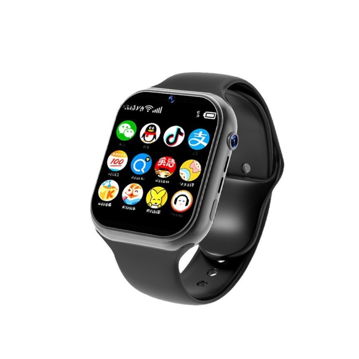 Okosóra 5G, Bluetooth hívás, NFC, Voice Assistant, GPS nyomkövetés, sport üzemmódok, hő-oxigén érzékelő, vezeték nélküli töltés, pulzusszám, vérnyomás, jelszó, menstruációs emlékeztető, rózsaszín arany szilikon szíj