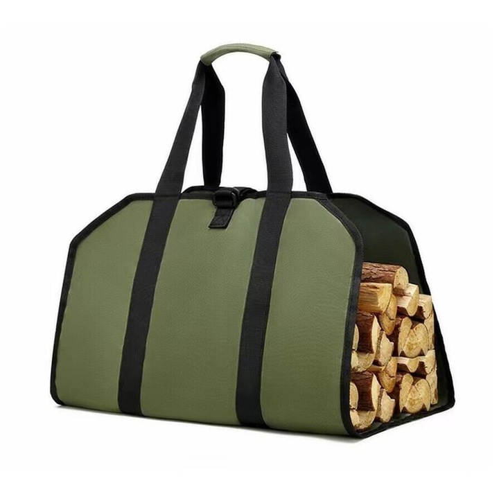 Tűzifa tároló táska, 99x47cm, vízálló, kempingezéshez és szabadtéri bulikhoz