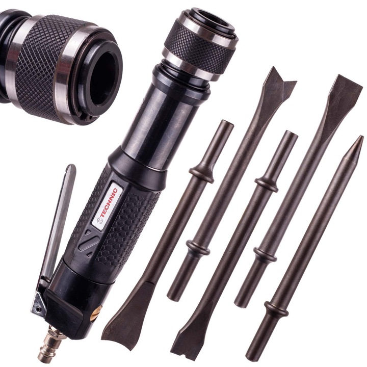 Ciocan pneumatic de impact drept, cu 5 dalti - TECHNIC AT-2090S