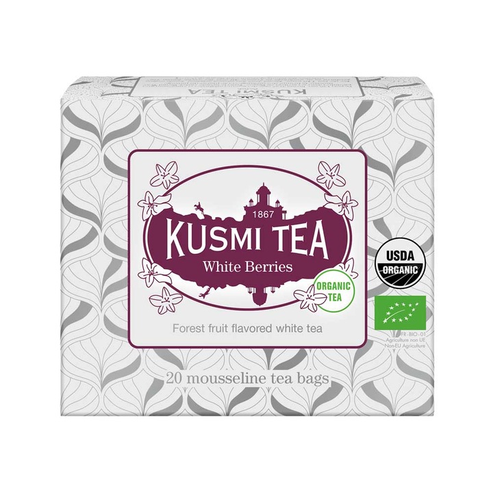 Ceai Kusmi White Berries Ceai Alb 20plicuri - 40gr