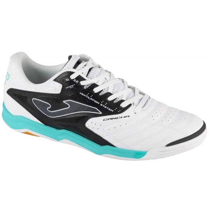 Ghete fotbal Cancha pentru teren sala CANS2502IN, Joma, 40.5 EU, Alb-Negru