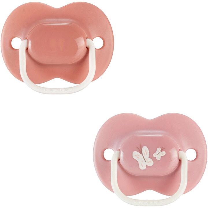 Ортодонтска залъгалка Tommee Tippee Anytime, 18-36 месеца, Пеперуда, 2 броя