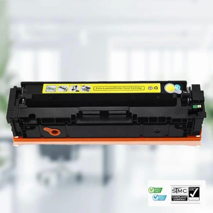 Съвместима тонер касета W2212A, CRG-067 без чип, жълта, 1250 страници, за HP LASERJET PRO M255DW, LASERJET PRO M255NW, LASERJET PRO M282NW, LASERJET PRO M283FDN, LASERJET PRO M283FDW, CANON I-SENSYS LBP-631CW, I-SENSYS LBP -633CDW, I-SENSYS LBP-655CW