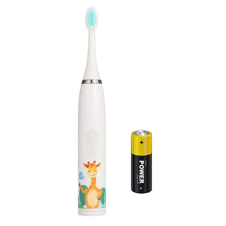 Periuta de dinti Electrica Soft A-11560 pentru copii +3, cu baterie inclusa, culoare Alb ABYZ™