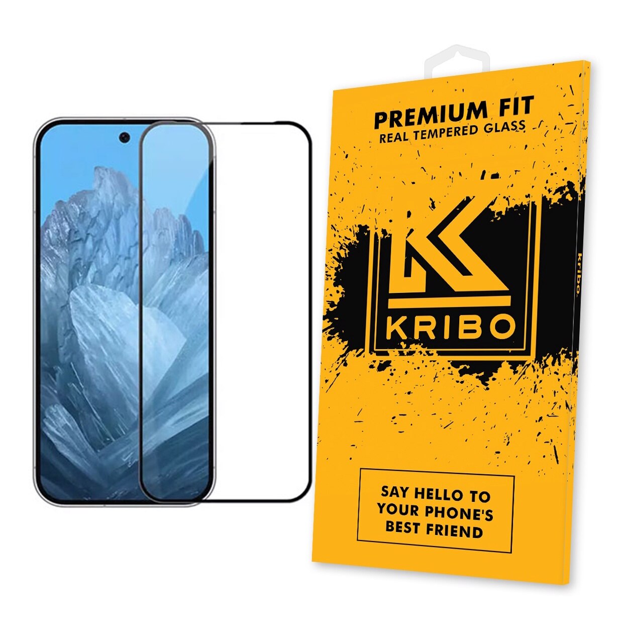 Folie sticla securizata pentru Google Pixel 9 Pro XL, Kribo Premium Fit, Transparenta HD, Protectie Ecran Premium, Full Cover, Full Glue