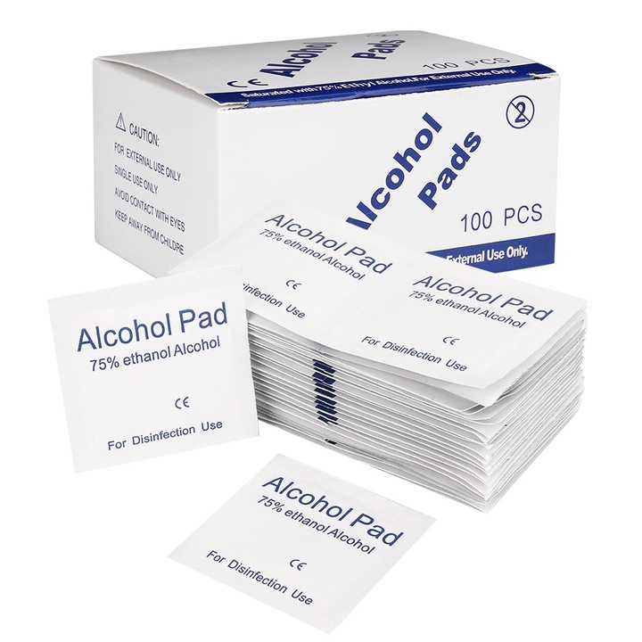 Jormftte tisztítókendők, 100 darab, 6x6cm, nem szőtt anyag, külső használatra