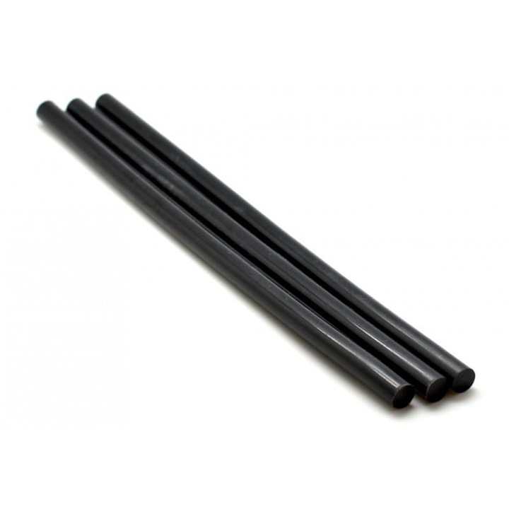 Fekete szilikon rúd 11mm, hossz 270mm