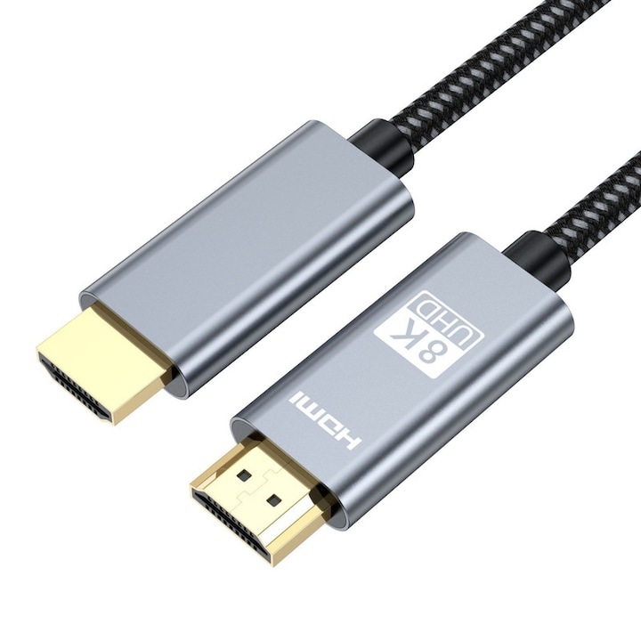 Cablu Video Datamaxx HDMI AOC 2.1 48 gbps True 8K@60Hz, 4K/2K@120Hz, HDR, HDCP 2.2, eARC, 3D, RGB Active Optical OD 4.8mm 15 metri lungime
