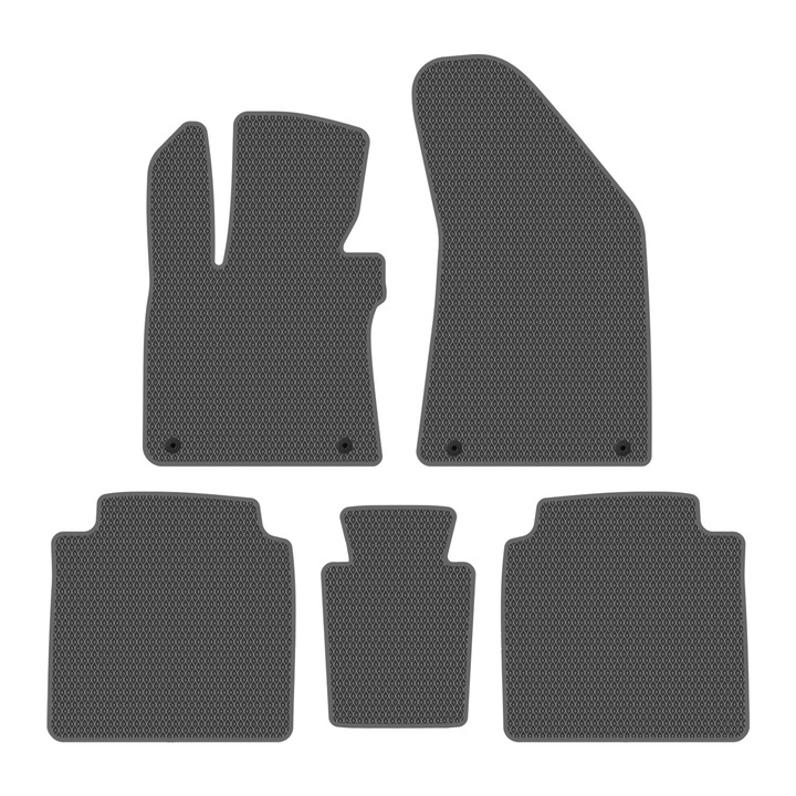 Set Covorase Auto dedicate (MG HS 2025) all seasons perfect compatibile, 5 piese, Gri